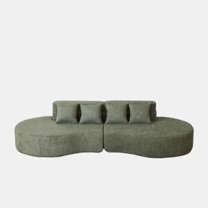 Sofá 4-5 Lugares Chenille Espuma Memória VERTEXKRYNNATHOR