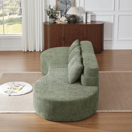 Sofá 4-5 Lugares Chenille Espuma Memória VERTEXKRYNNATHOR