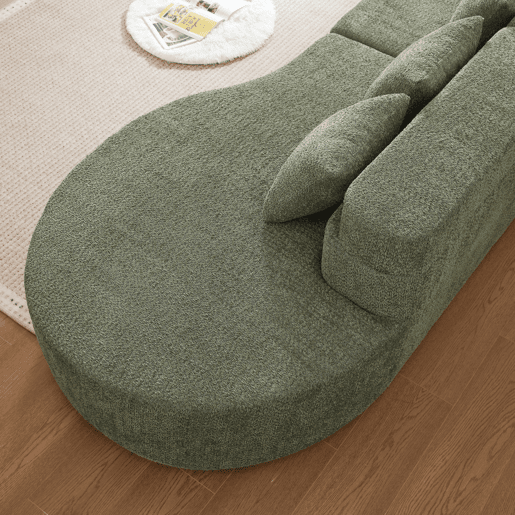 Sofá 4-5 Lugares Chenille Espuma Memória VERTEXKRYNNATHOR