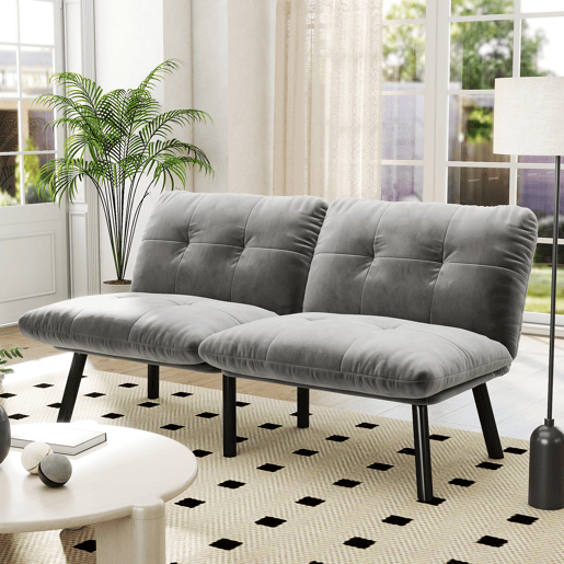 Sofá-Cama Futon Clic-Clac Veludo MOMENTUMKRON