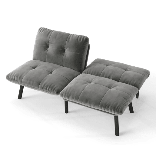 Sofá-Cama Futon Clic-Clac Veludo MOMENTUMKRON