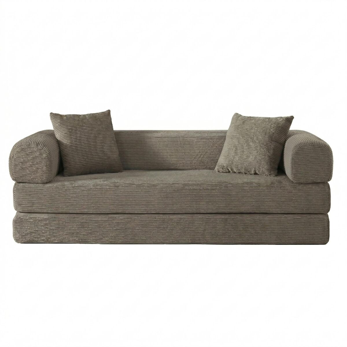 Sofá cama modular en terciopelo estilo tatami – MERIDIANLIRA