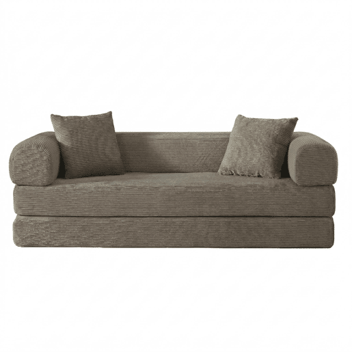 Sofá-Cama Modular em Veludo Estilo Tatami u2013 MERIDIANLIRA Sofá-Cama Modular em Veludo Estilo Tatami u2013 MERIDIANLIRA