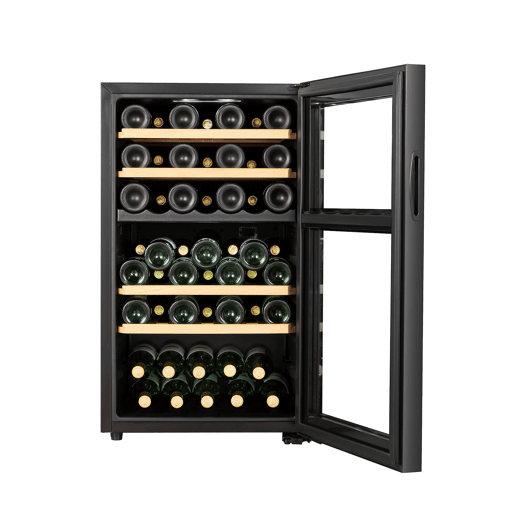 Cave de Vinho CLIMADIFF CEPAGE52DZF (52 Garrafas - 2 zonas - F - Preto)