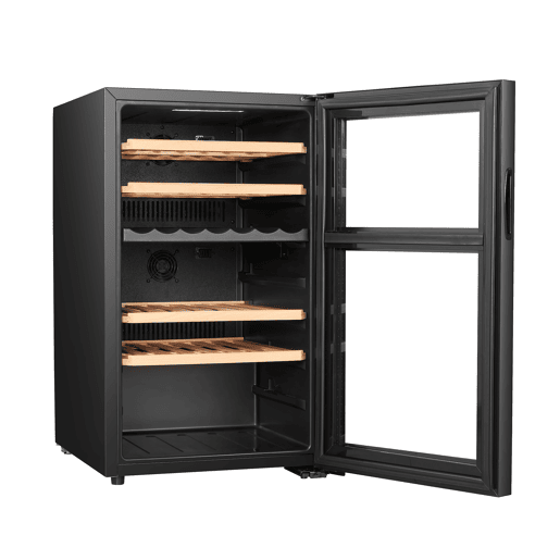 Cave de Vinho CLIMADIFF CEPAGE52DZF (52 Garrafas - 2 zonas - F - Preto)