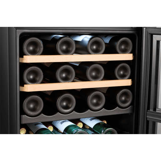 Cave de Vinho CLIMADIFF CEPAGE52DZF (52 Garrafas - 2 zonas - F - Preto)