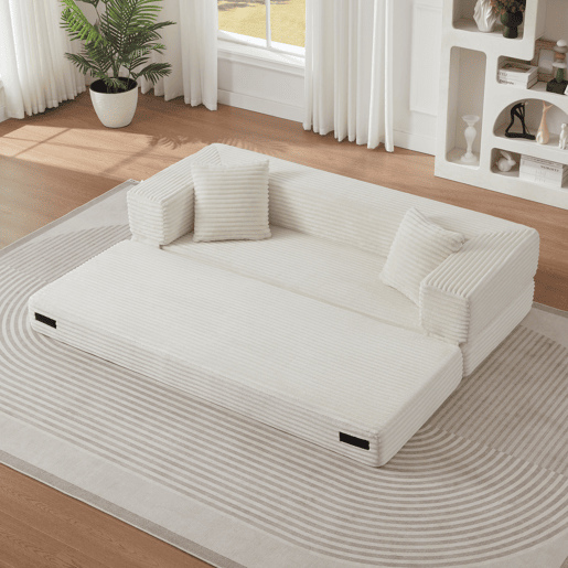 Sofá-Cama Modular 3 Lugares Veludo Tatami NEXUSVORN Sofá-Cama Modular 3 Lugares Veludo Tatami NEXUSVORN
