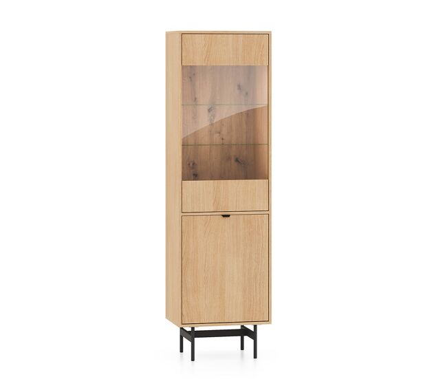 Vitrina 2 puertas nila madera