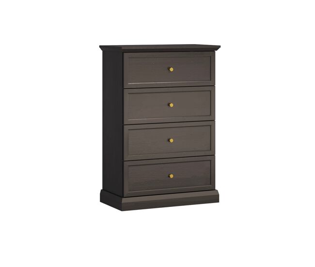 Cómoda 4 cajones Toja Madera antracita