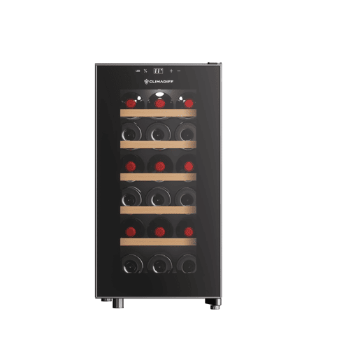 Cave de Vinho CLIMADIFF CUVEE18 (18 Garrafas - Silencioso - E - Preto)