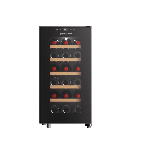 Cave de Vinho CLIMADIFF CUVEE18 (18 Garrafas - Silencioso - E - Preto)