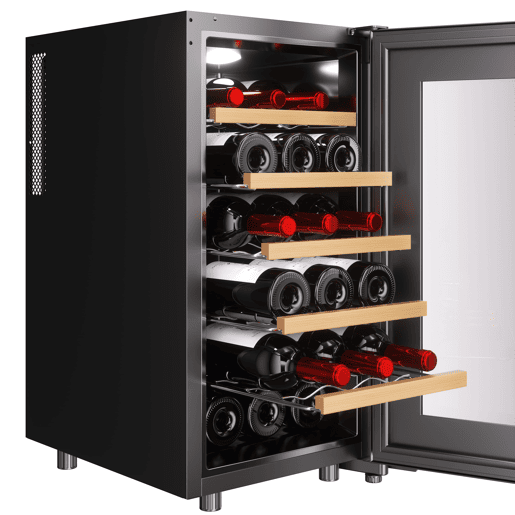 Cave de Vinho CLIMADIFF CUVEE18 (18 Garrafas - Silencioso - E - Preto)