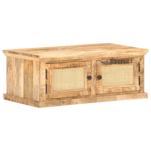 Mesa de Centro, Mesa baixa, 90x50x35 cm mangueira maciça e palhinha natural Mesa de Centro, Mesa baixa, 90x50x35 cm mangueira maciça e palhinha natural