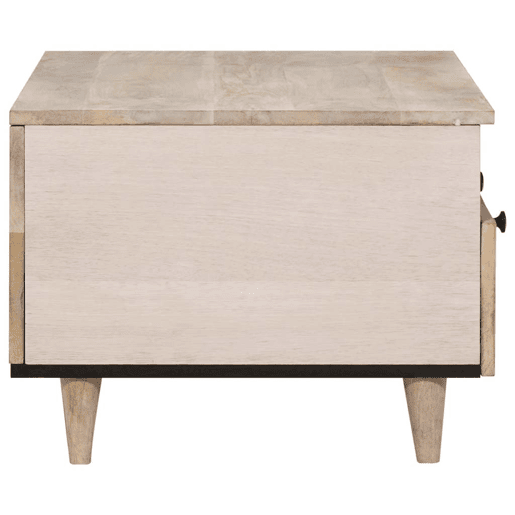 Mesa de Centro, Mesa baixa, Branco 80 x 54 x 40 cm Madeira de acácia maciça Mesa de Centro, Mesa baixa, Branco 80 x 54 x 40 cm Madeira de acácia maciça
