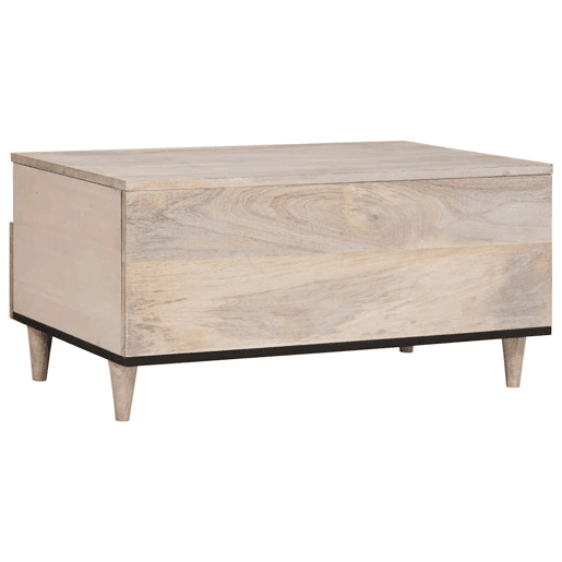 Mesa de Centro, Mesa baixa, Branco 80 x 54 x 40 cm Madeira de acácia maciça Mesa de Centro, Mesa baixa, Branco 80 x 54 x 40 cm Madeira de acácia maciça