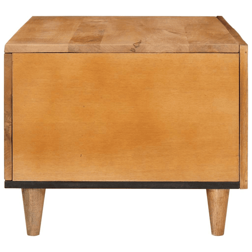 Mesa de Centro, Mesa baixa, com armazenamento Marrom Claro 80 x 50 x 40 cm