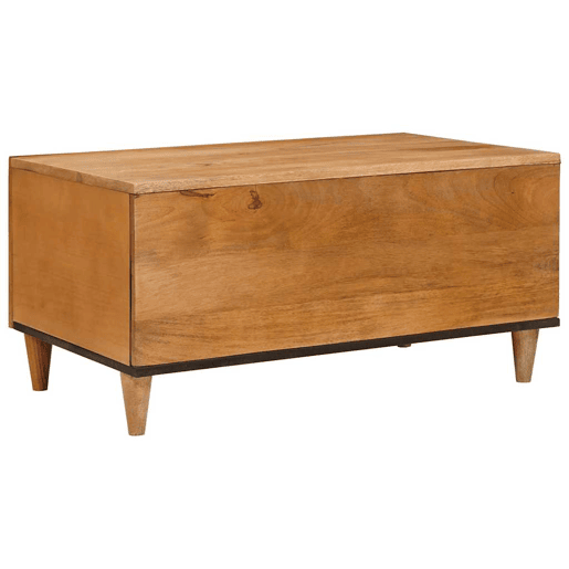 Mesa de Centro, Mesa baixa, com armazenamento Marrom Claro 80 x 50 x 40 cm