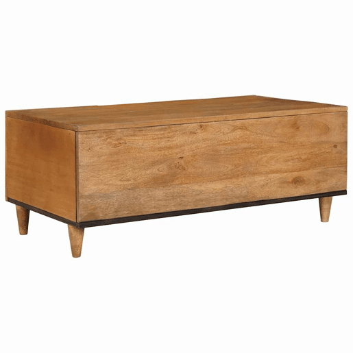 Mesa de Centro, Mesa baixa, com prateleira Marrom Claro 100 x 54 x 40 cm