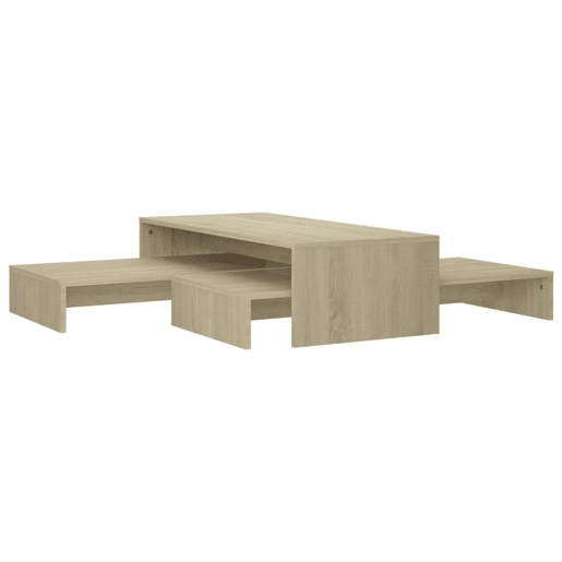 3 pcs Mesas de Centro Empilháveis, Mesas baixas, 100x100x26,5 cm contrapl. carvalho sonoma 3 pcs Mesas de Centro Empilháveis, Mesas baixas, 100x100x26,5 cm contrapl. carvalho sonoma