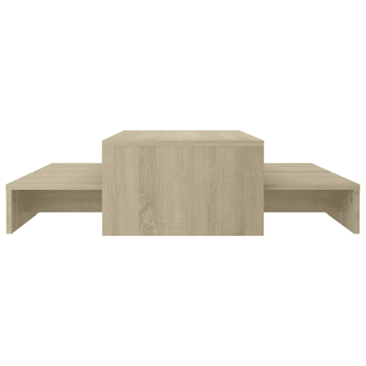 3 pcs Mesas de Centro Empilháveis, Mesas baixas, 100x100x26,5 cm contrapl. carvalho sonoma 3 pcs Mesas de Centro Empilháveis, Mesas baixas, 100x100x26,5 cm contrapl. carvalho sonoma