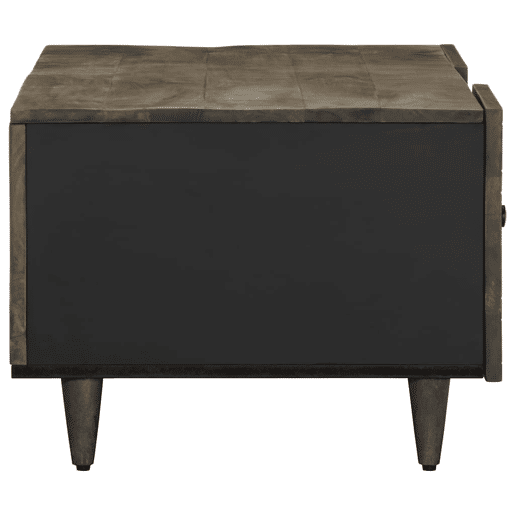 Mesa de Centro, Mesa baixa, 100x54x40cm madeira mangueira maciça cinzento claro Mesa de Centro, Mesa baixa, 100x54x40cm madeira mangueira maciça cinzento claro