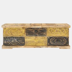 Mesa de Centro, Mesa baixa, 100x50x35 cm madeira de mangueira maciça