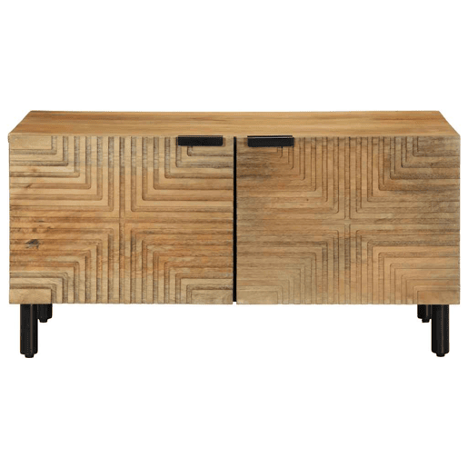 Mesa de Centro, Mesa baixa, castanho 80x50x40 cm madeira de mangueira maciça