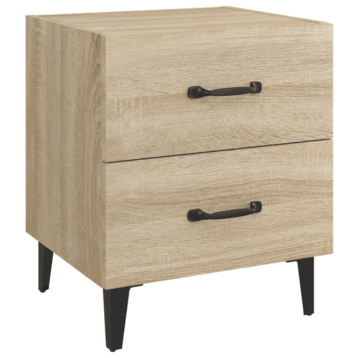 Soluna Home - Mesas de cabeceira Madeira trabalhada e metal 40 x 35 x 47,5 cm Soluna Home - Mesas de cabeceira Madeira trabalhada e metal 40 x 35 x 47,5 cm