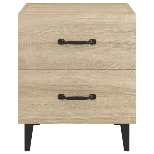 Soluna Home - Mesas de cabeceira Madeira trabalhada e metal 40 x 35 x 47,5 cm Soluna Home - Mesas de cabeceira Madeira trabalhada e metal 40 x 35 x 47,5 cm