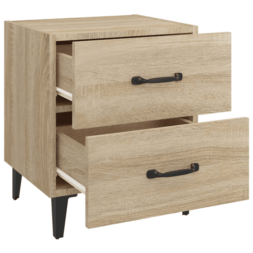 Soluna Home - Mesas de cabeceira Madeira trabalhada e metal 40 x 35 x 47,5 cm Soluna Home - Mesas de cabeceira Madeira trabalhada e metal 40 x 35 x 47,5 cm