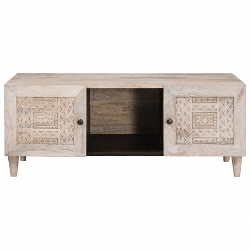 Mesa de Centro, Mesa baixa, Bege 100 x 54 x 40 cm Madeira de acácia maciça Mesa de Centro, Mesa baixa, Bege 100 x 54 x 40 cm Madeira de acácia maciça