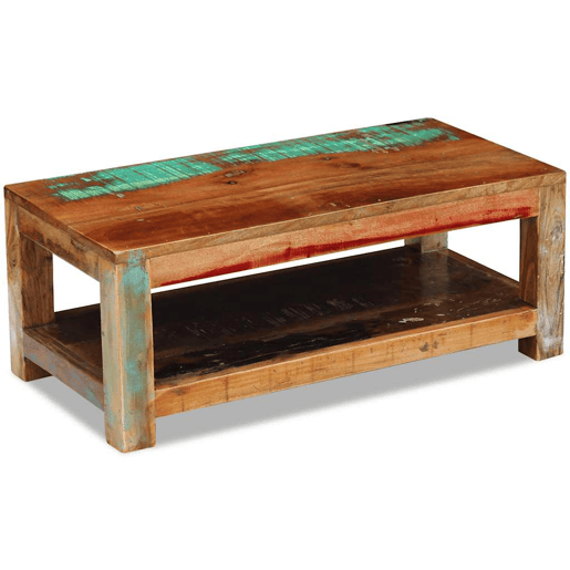 Mesa de Centro, Mesa baixa, 90x45x35 cm madeira reciclada maciça