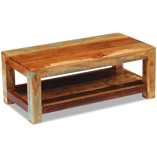Mesa de Centro, Mesa baixa, 90x45x35 cm madeira reciclada maciça