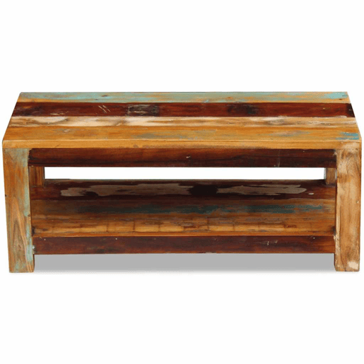 Mesa de Centro, Mesa baixa, 90x45x35 cm madeira reciclada maciça