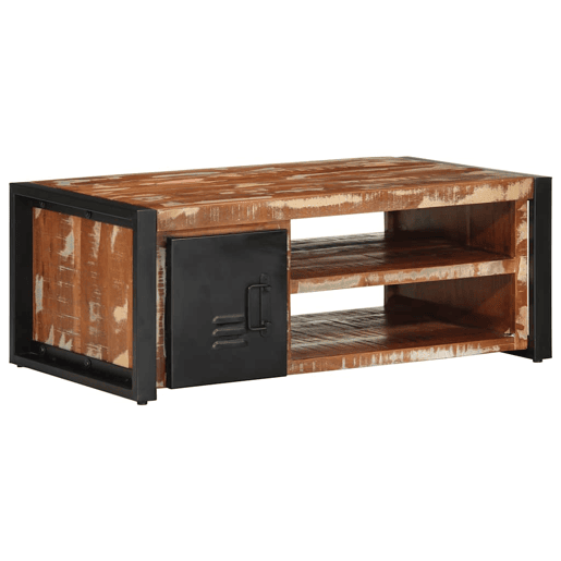 Mesa de Centro, Mesa baixa, multicor 90x50x36 cm madeira maciça recuperada Mesa de Centro, Mesa baixa, multicor 90x50x36 cm madeira maciça recuperada