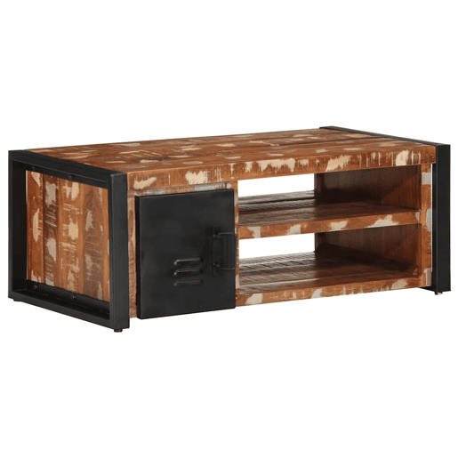 Mesa de Centro, Mesa baixa, multicor 90x50x36 cm madeira maciça recuperada Mesa de Centro, Mesa baixa, multicor 90x50x36 cm madeira maciça recuperada