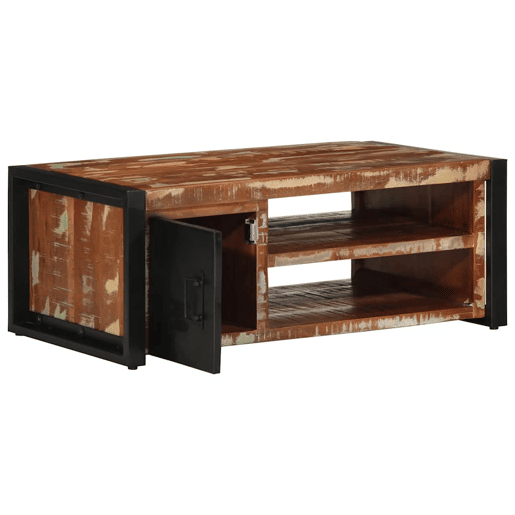 Mesa de Centro, Mesa baixa, multicor 90x50x36 cm madeira maciça recuperada Mesa de Centro, Mesa baixa, multicor 90x50x36 cm madeira maciça recuperada