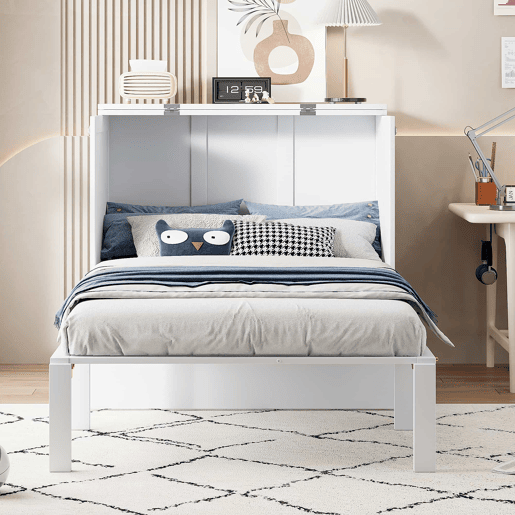 Cama dobrĂ¡vel de madeira 90x200 cm - com estrado - Branco Cama dobrĂ¡vel de madeira 90x200 cm - com estrado - Branco