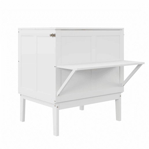 Cama dobrĂ¡vel de madeira 90x200 cm - com estrado - Branco Cama dobrĂ¡vel de madeira 90x200 cm - com estrado - Branco