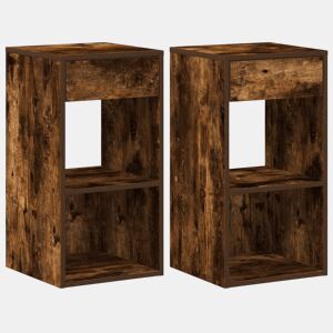 Soluna Home - Mesas de cabeceira Madeira 2 piezas 35 x 34 x 66,5 cm