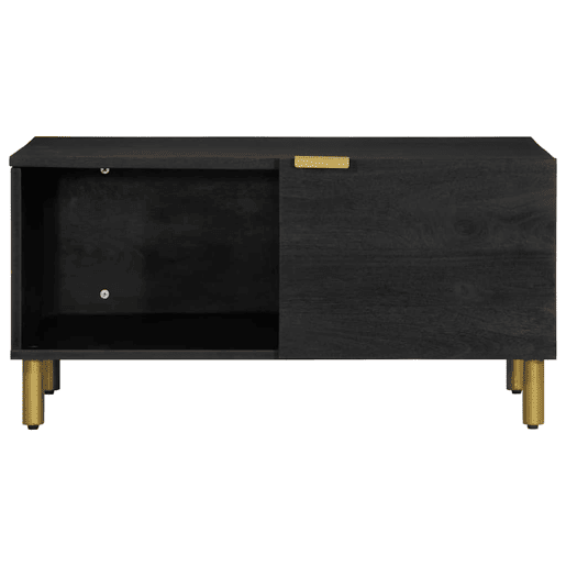Mesa de Centro, Mesa baixa, 80x50x40 cm derivados de madeira preto