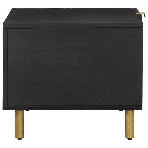 Mesa de Centro, Mesa baixa, 80x50x40 cm derivados de madeira preto