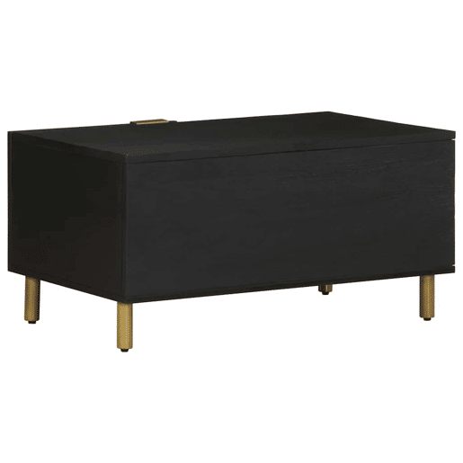 Mesa de Centro, Mesa baixa, 80x50x40 cm derivados de madeira preto