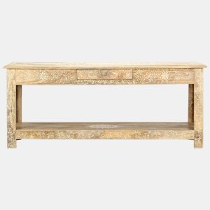 Mesa de Centro, Mesa baixa, 110x50x45 cm mangueira maciça pintada à mão