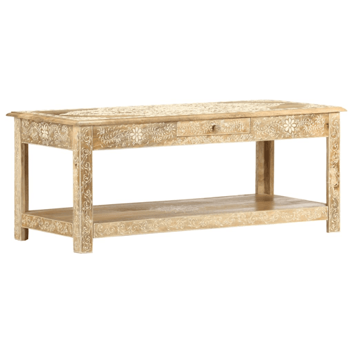Mesa de Centro, Mesa baixa, 110x50x45 cm mangueira maciça pintada à mão Mesa de Centro, Mesa baixa, 110x50x45 cm mangueira maciça pintada à mão