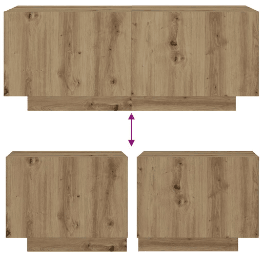 Soluna Home - Mesas de cabeceira Madeira 100 x 35 x 40 cm Soluna Home - Mesas de cabeceira Madeira 100 x 35 x 40 cm