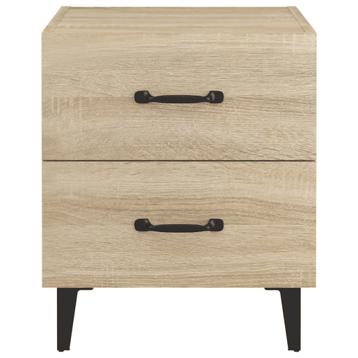 Soluna Home - Mesas de cabeceira Madeira trabalhada e metal 2 piezas 40 x 35 x 47,5 cm Soluna Home - Mesas de cabeceira Madeira trabalhada e metal 2 piezas 40 x 35 x 47,5 cm