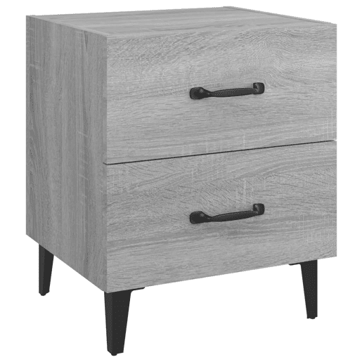 Soluna Home - Mesas de cabeceira Madeira trabalhada e metal 2 piezas 40 x 35 x 47,5 cm Soluna Home - Mesas de cabeceira Madeira trabalhada e metal 2 piezas 40 x 35 x 47,5 cm