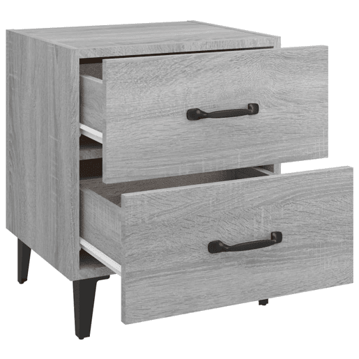 Soluna Home - Mesas de cabeceira Madeira trabalhada e metal 2 piezas 40 x 35 x 47,5 cm Soluna Home - Mesas de cabeceira Madeira trabalhada e metal 2 piezas 40 x 35 x 47,5 cm
