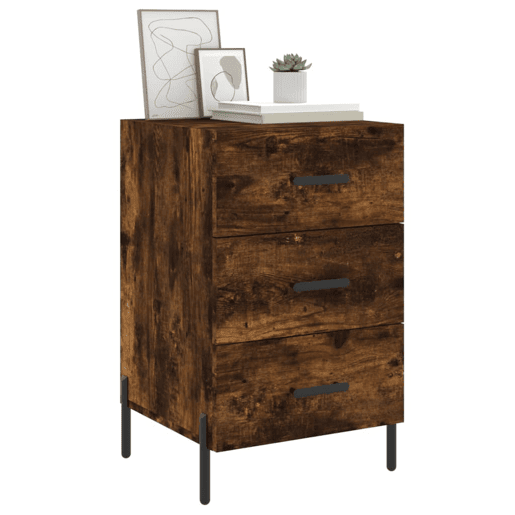 Soluna Home - Mesas de cabeceira Madeira trabalhada e ferro 40 x 40 x 66 cm Soluna Home - Mesas de cabeceira Madeira trabalhada e ferro 40 x 40 x 66 cm